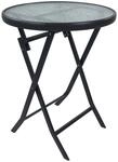 VCM Gartentisch anthrazit Metall B/H/L: ca. 55x70x55 cm