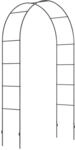 Outsunny Rosenbogen mit Metallrahmen schwarz B/H/L: ca. 40x240x140 cm