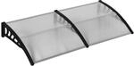 Outsunny Pultvordach transparent B/H/L: ca. 96x27x200 cm