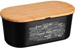 Kesper Brotbox schwarz Kunststoff B/H/L: ca. 20x14,5x34 cm