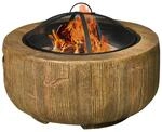Outsunny Feuerstelle Metall B/H/L: ca. 61,5x39x61,5 cm