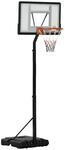 HOMCOM Basketballkorb schwarz B/H/L: ca. 60x90x310 cm