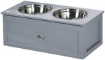 PawHut Hunde-Zubeh&ouml;r grau MDF B/H/L: ca. 30x60x24 cm