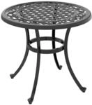 Outsunny Gartentisch schwarz Aluminium B/H/L: ca. 60x60x53 cm