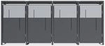 Westmann M&uuml;lltonnenbox Tonus anthrazit B/H/L: ca. 265x116x80 cm