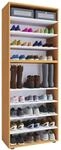 Schuhregal Lona buche Nachbildung wei&szlig; B/H/T: ca. 70x183x37 cm