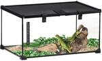 PawHut Terrarium schwarz Edelstahl B/H/L: ca. 30x50x25 cm
