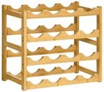 HOMCOM Weinregal natur Bambus B/H/L: ca. 23,5x43x38 cm