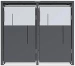 Westmann M&uuml;lltonnenbox Tonus anthrazit B/H/L: ca. 132x116x80 cm
