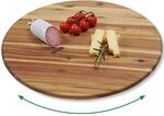 Kesper Dreh und Servierplatte natur Akazie B/H/L: ca. 40x4x40 cm