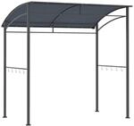 Outsunny Grillpavillon grau Polyester B/H/L: ca. 150x220x215 cm