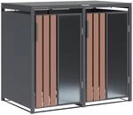 Westmann M&uuml;lltonnenbox Status anthrazit B/H/L: ca. 132x116x80 cm