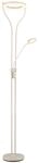 GLOBO Stehlampe wei&szlig; sand Satiniert Glas Metall B/H/L: ca. 31x194x35 cm null 1