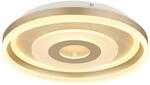GLOBO LED-Deckenleuchte champagner Opal Metall Acryl H/D: ca. 7,5x40 cm 1
