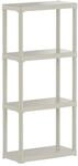 Kunststoffregal Tempo creme Polypropylen B/H/T: ca. 60x133x30 cm