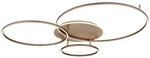 GLOBO LED-Deckenleuchte champagner kaffee Metall Aluminium B/H/L: ca. 99x13x127 cm 1
