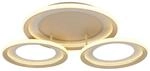 GLOBO LED-Deckenleuchte silber sand Metall B/H/L: ca. 60,5x11x62,5 cm 1...