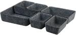 Kesper Schale schwarz Polyester B/H/L: ca. 20x5x28,5 cm