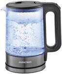 GOURMETmaxx Wasserkocher anthrazit Kunststoff Metall Glas B/H/L: ca....