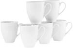 CreaTable Tassen-Set Valencia wei&szlig; Porzellan 6 tlg.