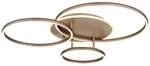 GLOBO LED-Deckenleuchte champagner kaffee Metall Aluminium B/H/L: ca....