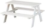 Kinder-Bank HENNING Wei&szlig; wei&szlig; lackiert B/H/L: ca. 82x50x90 cm