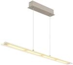 GLOBO LED-Pendelleuchte Novak sand Metall Glas B/L/D: ca. 9x115x150 cm