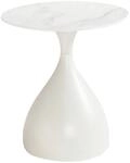 Beistelltisch Helena wei&szlig; Keramik H/D: ca. 57x50 cm