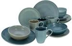 CreaTable Kombiservice Reactive AQUA blau Keramik