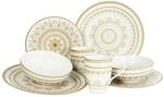 CreaTable Kombiservice Mandala wei&szlig; Keramik