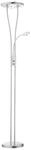 Just Light Stehlampe 11778-55 silberwei&szlig; Metall Kunststoff H/D: ca. 188x29 cm 2