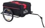HOMCOM Fahrradanh&auml;nger schwarz schwarz B/H/L: ca. 61x845x38 cm
