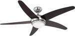 GLOBO Deckenventilator Fabiola nickel matt Opal H/D: ca. 37x132 cm max. 80 W
