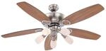 GLOBO Deckenventilator nickel Opal H/D: ca. 49,5x130 cm max. 40 W