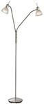 Nowa Stehlampe 41890201 wei&szlig; nickel matt Metall Glas H/D: ca. 145x45 cm E14 2