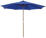 Outsunny Sonnenschirm blau Holz H/D: ca. 270x300 cm