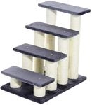 PawHut Katzentreppe grau Spanplatte B/H/L: ca. 42x61x60 cm