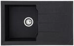 Respekta Einbausp&uuml;le Alineo 81x50 S schwarz Quarzolite B/H/T: ca. 81x21x50 cm