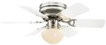 GLOBO Deckenventilator 0307W nickel matt H/D: ca. 28x76 cm max. 60 W