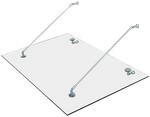 HOMCOM Vordach transparent