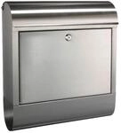HI Briefkasten silber H/T/L: ca. 42,5x12x38 cm