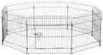 PawHut Freilaufgehege schwarz Metall B/H: ca. 71x61 cm