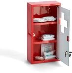 Medizinschrank rot Metall B/H/L: ca. 12x45x25 cm