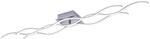 Just Light Deckenleuchte Wave Chrom Stahl Kunststoff B/L: ca. 16x140 cm