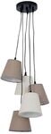 N&auml;ve Leuchten Pendelleuchte 7062511 beige Textil Metall B/H/T: ca. 16x14x16 cm E14 5