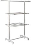 HOMCOM Turmw&auml;schest&auml;nder silber Edelstahl H/T/L: ca. 154x62x136 cm