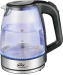 Elta Wasserkocher WK-2200.1 Edelstahl schwarz Glas ca. 1,8 l