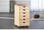 Rollcontainer Nils natur B/H/T: ca. 35x65x40 cm