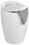 Badhocker wei&szlig; Kunststoff B/H/T: ca. 36x50,5x36 cm