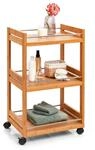 Zeller Rollwagen natur Bambus B/H/T: ca. 46x76x38 cm